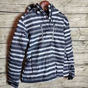 Iceburg Striped Jacket Size Small.Pit to pit approx: 21 inches Right shoulder